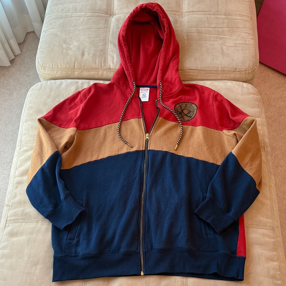 Marvel Doctor Strange Colorblock Hoodie Medium Full Zip Jacket Disney Parks